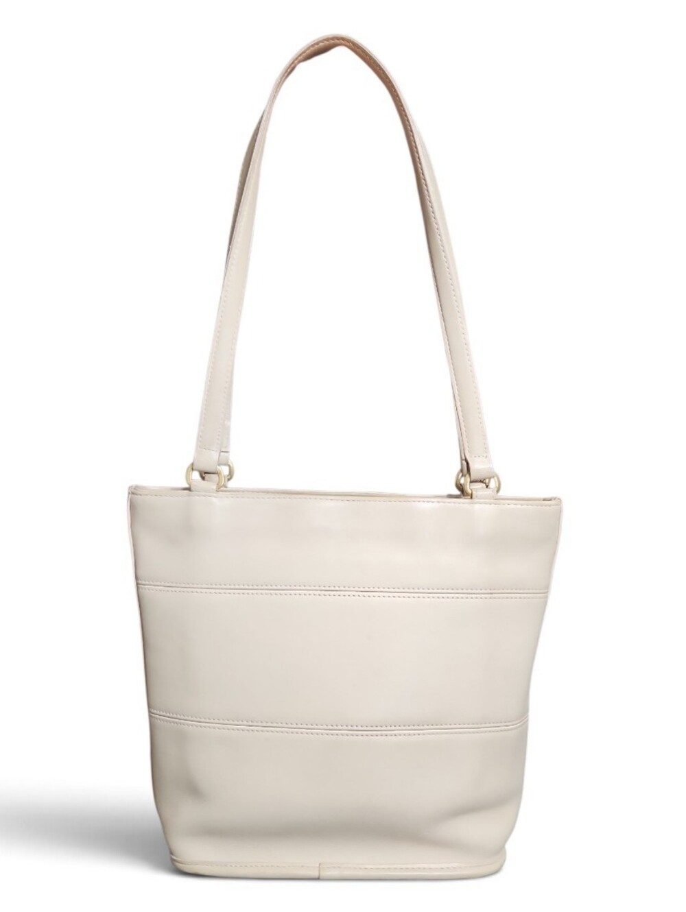 COACH  Tribeca Tote Shoulder Bag  9098  Cream Ivory Leather Coach Purse